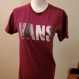 Van's off the wall size small maroon